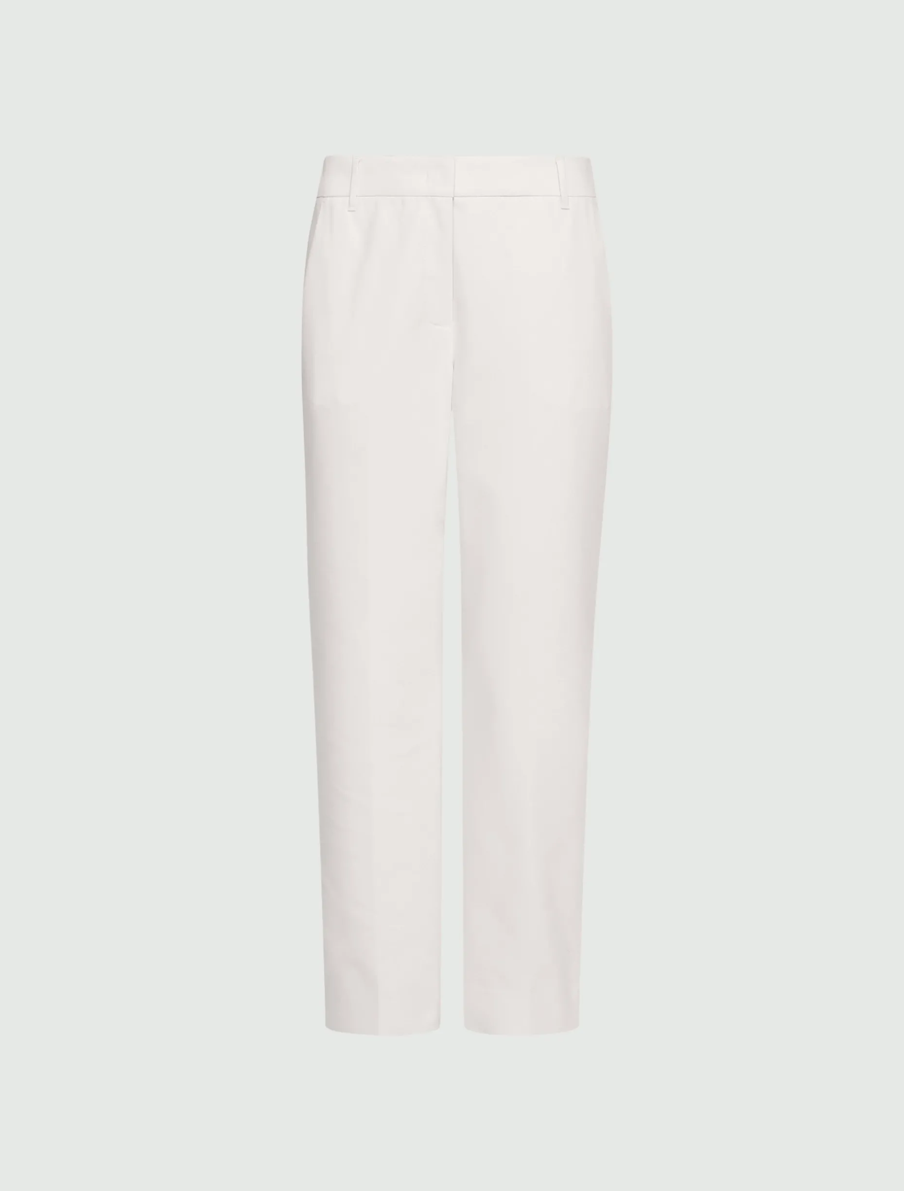 Pantalone in misto cotone stretch - BIANCO
