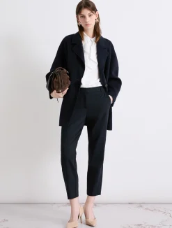 Pantalone in misto cotone stretch - BLU