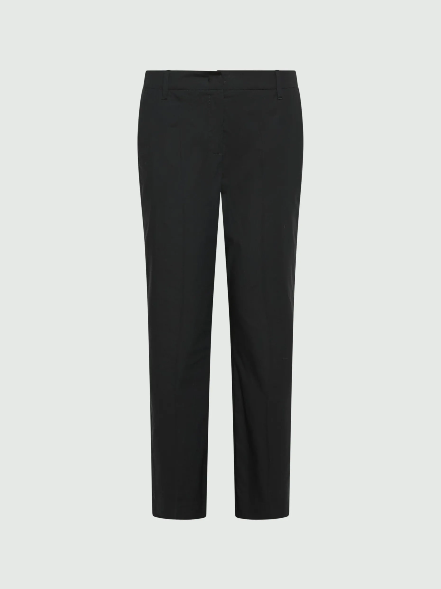 Pantalone in popeline stretch - NERO
