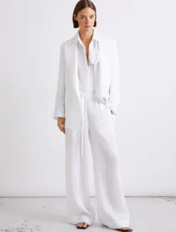 Pantalone in puro lino - BIANCO OTTICO
