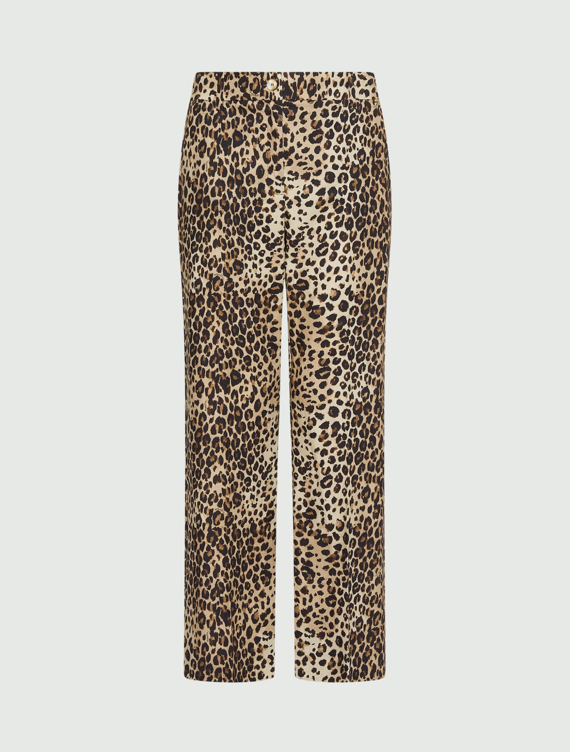 Pantalone in stuoia di misto lino - BEIGE