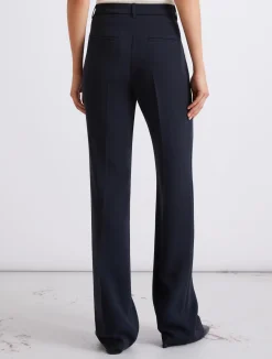 Pantalone leggermente flare in cady - BLU