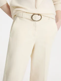 Pantalone wide leg crop - PANNA