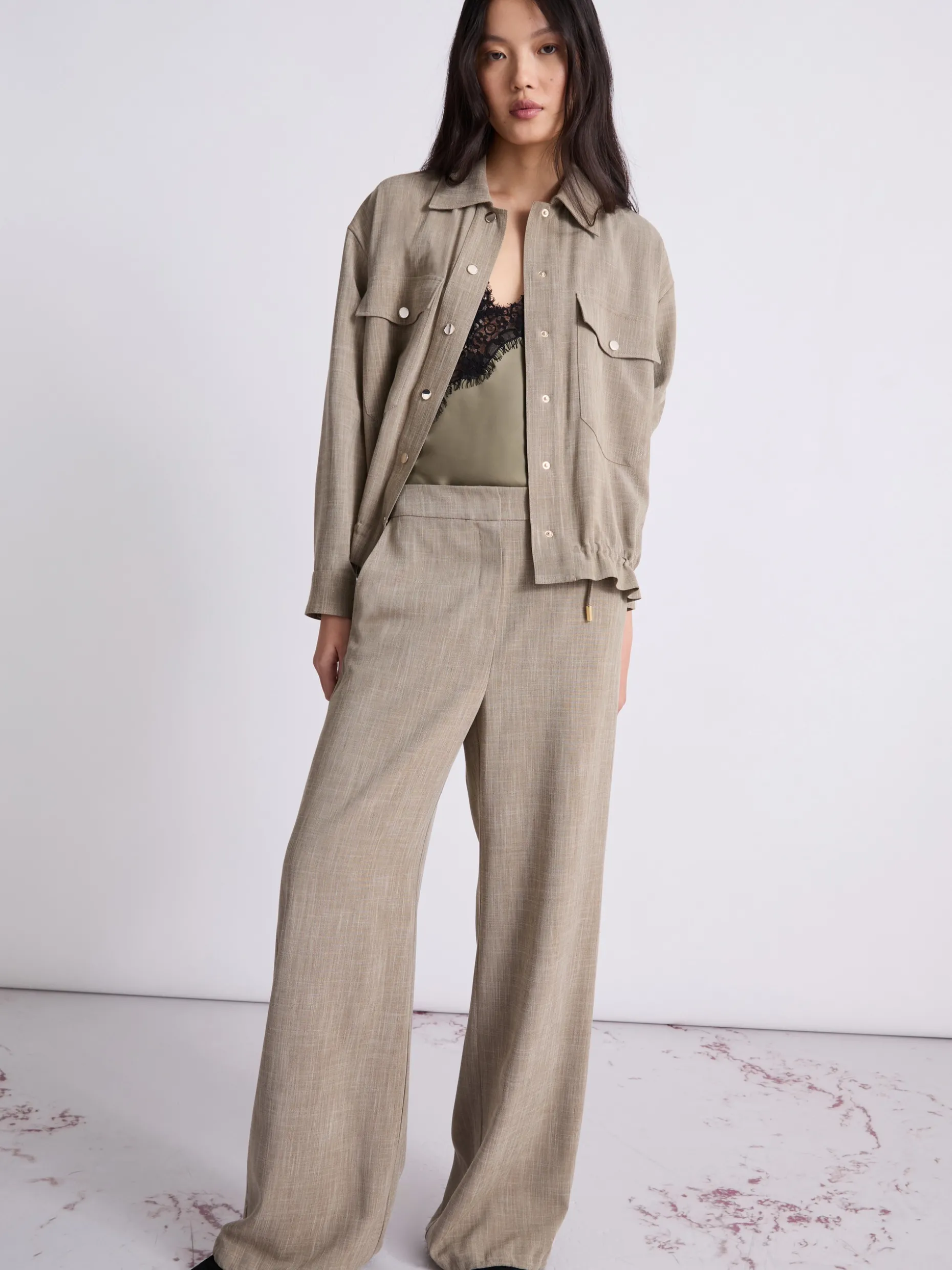 Pantalone wide leg - OLIVA