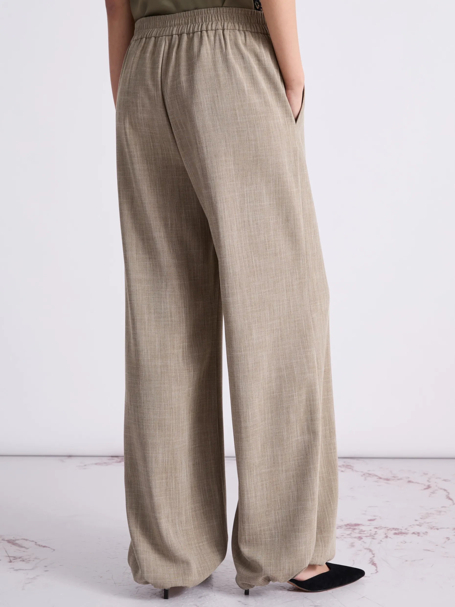 Pantalone wide leg - OLIVA