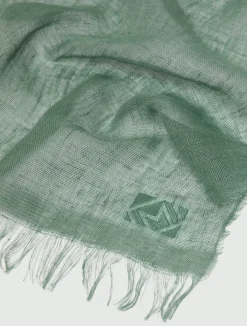 Pashmina in puro lino - VERDE