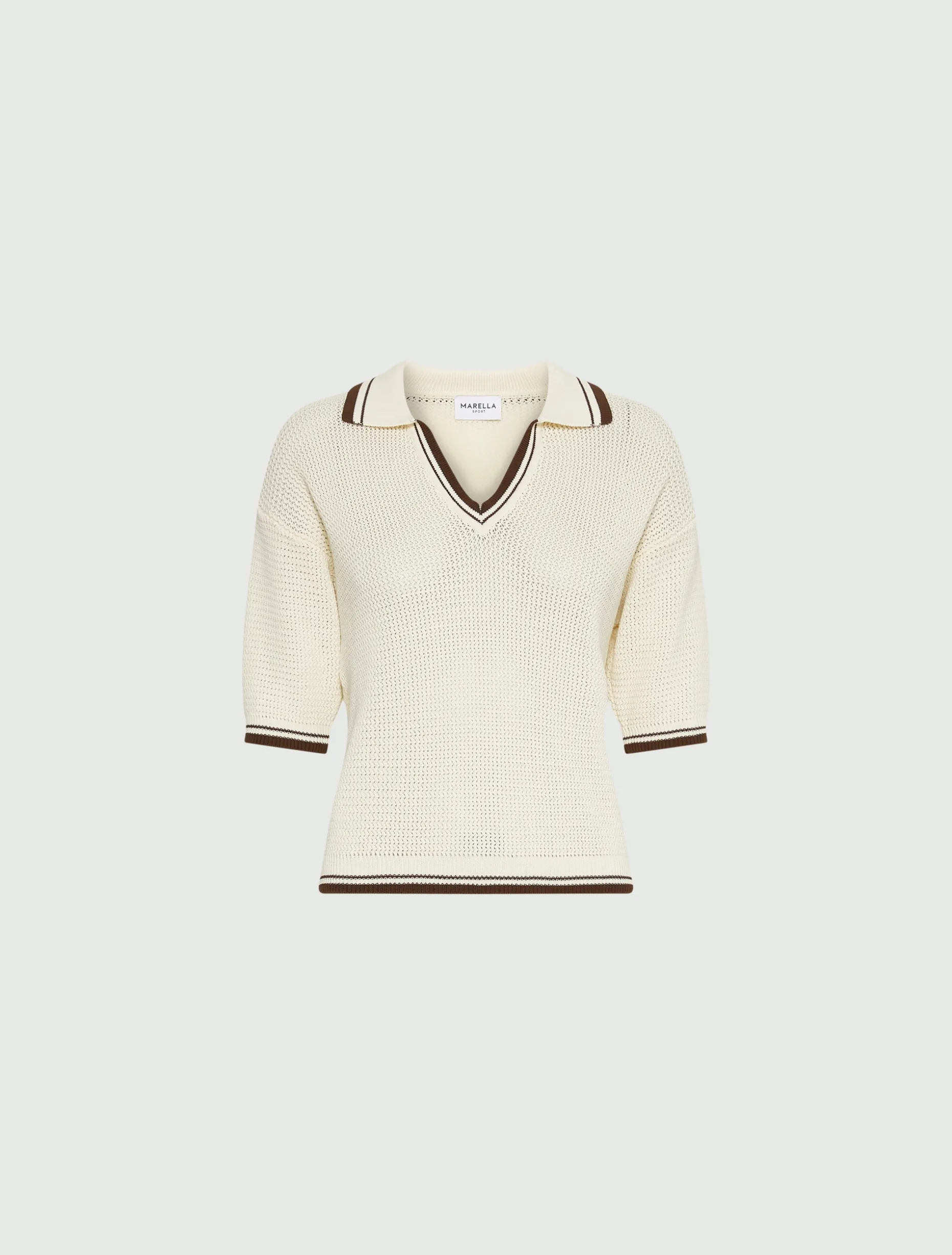 Polo in puro cotone - BIANCO LANA
