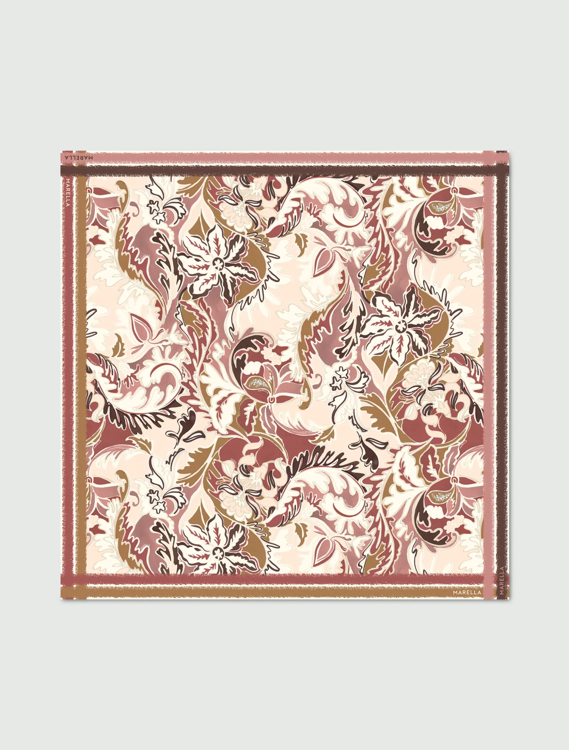 Scialle in misto seta - TERRACOTTA