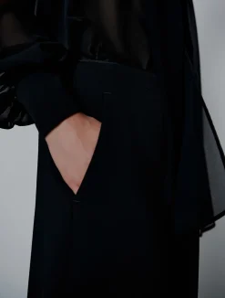 Shorts in envers satin - NERO