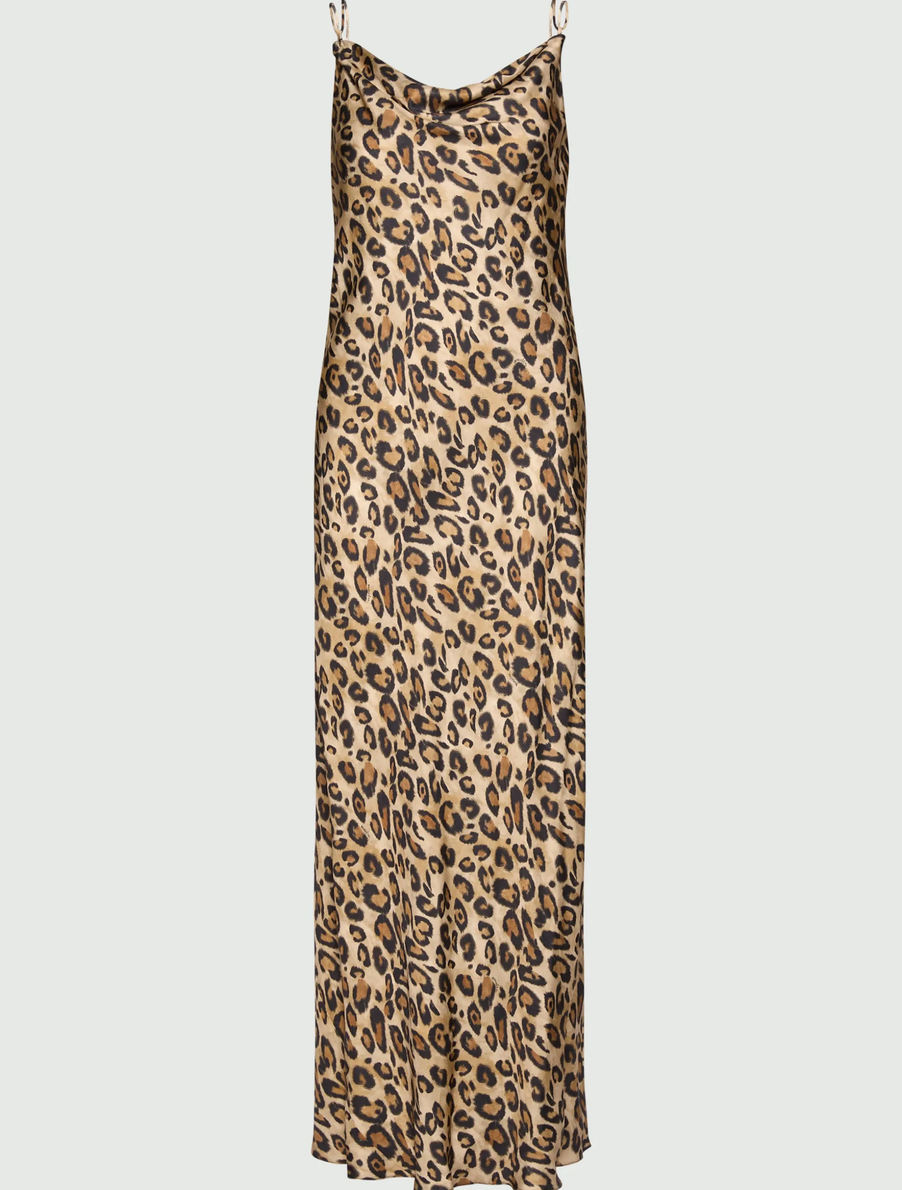 Slip dress in twill - BEIGE