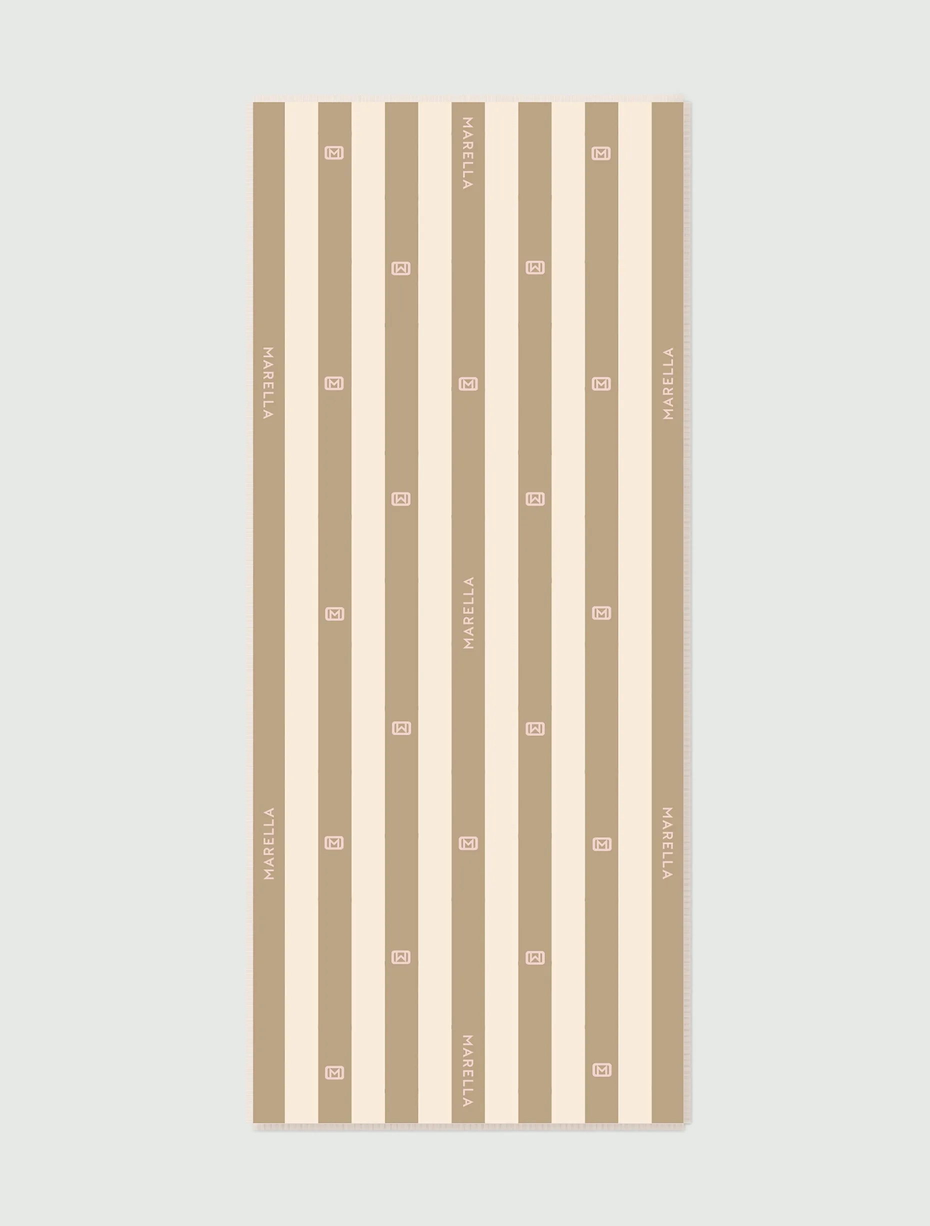 Stola con disegno jacquard - CAMMELLO