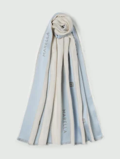 Stola con disegno jacquard - GRIGIO