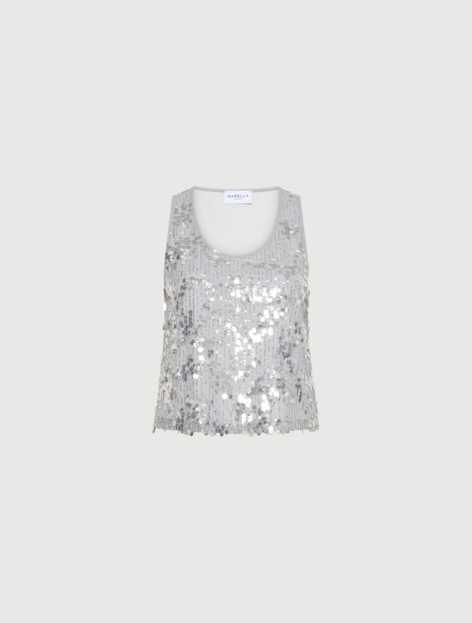 Top con paillettes - GRIGIO
