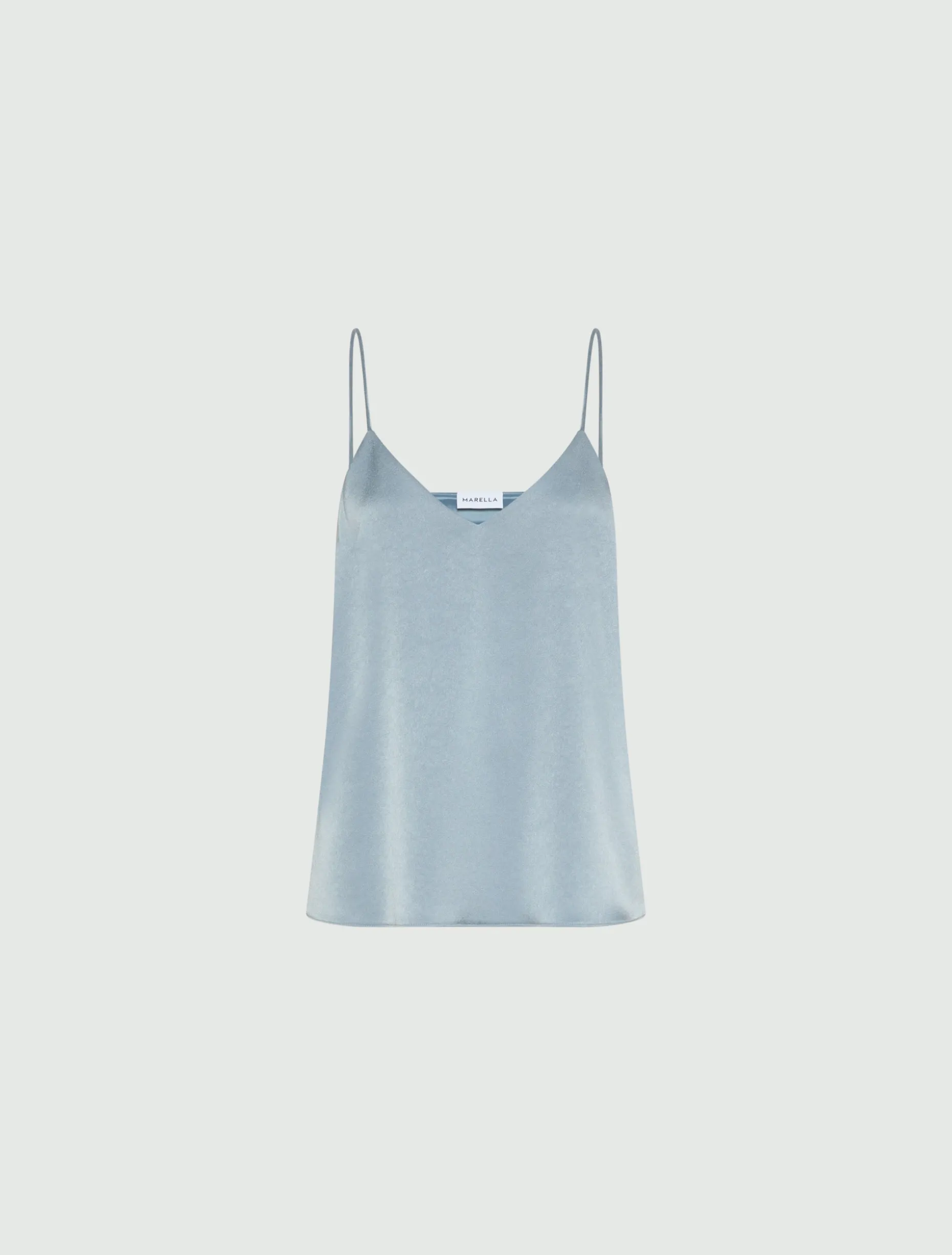 Top con spalline sottili - AZZURRO POLVERE