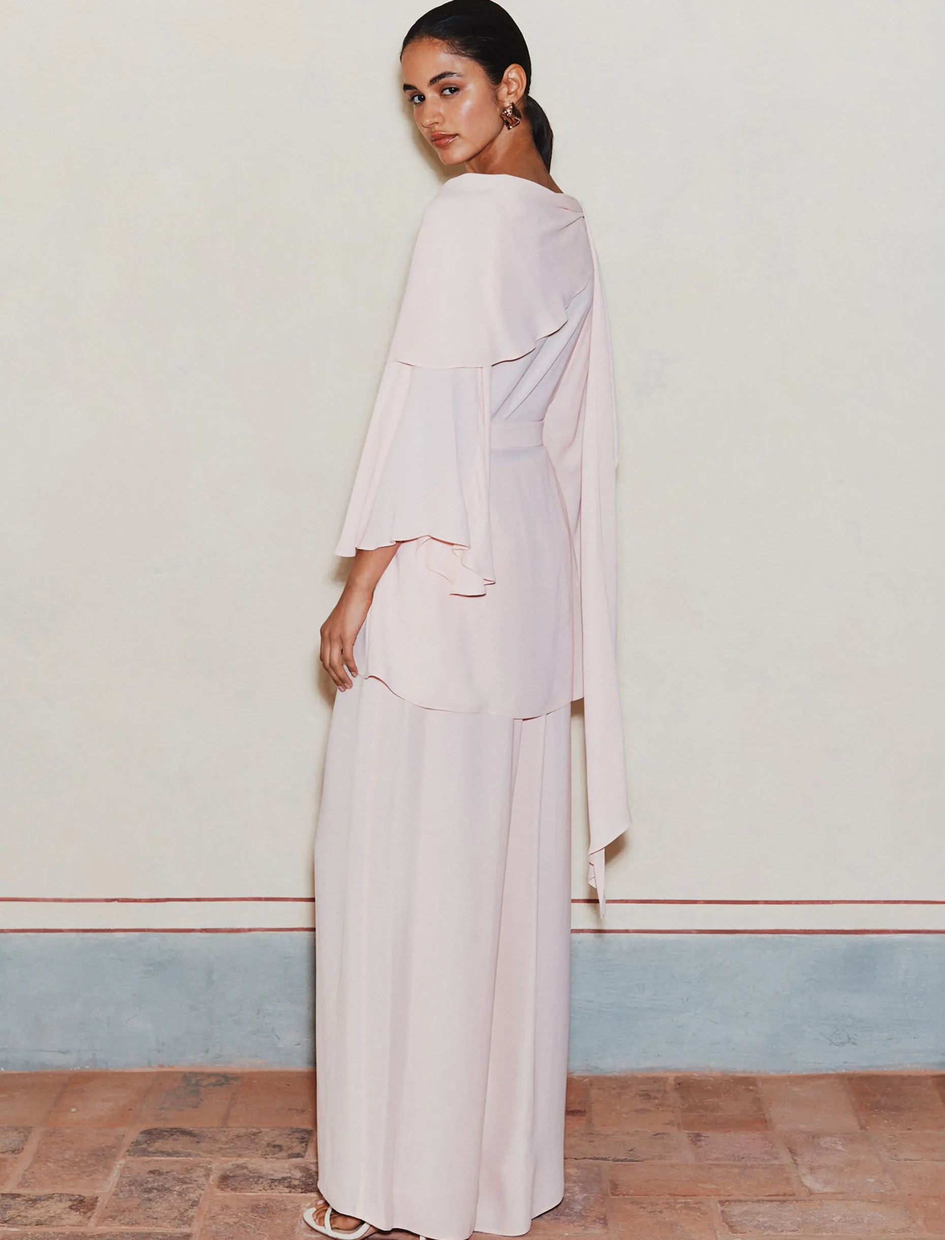Top dritto in georgette - ROSA