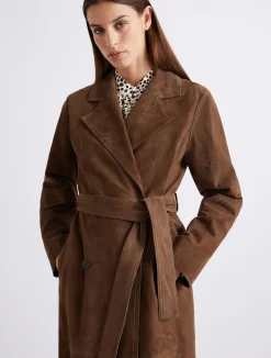 Trench in camoscio - MARRONE