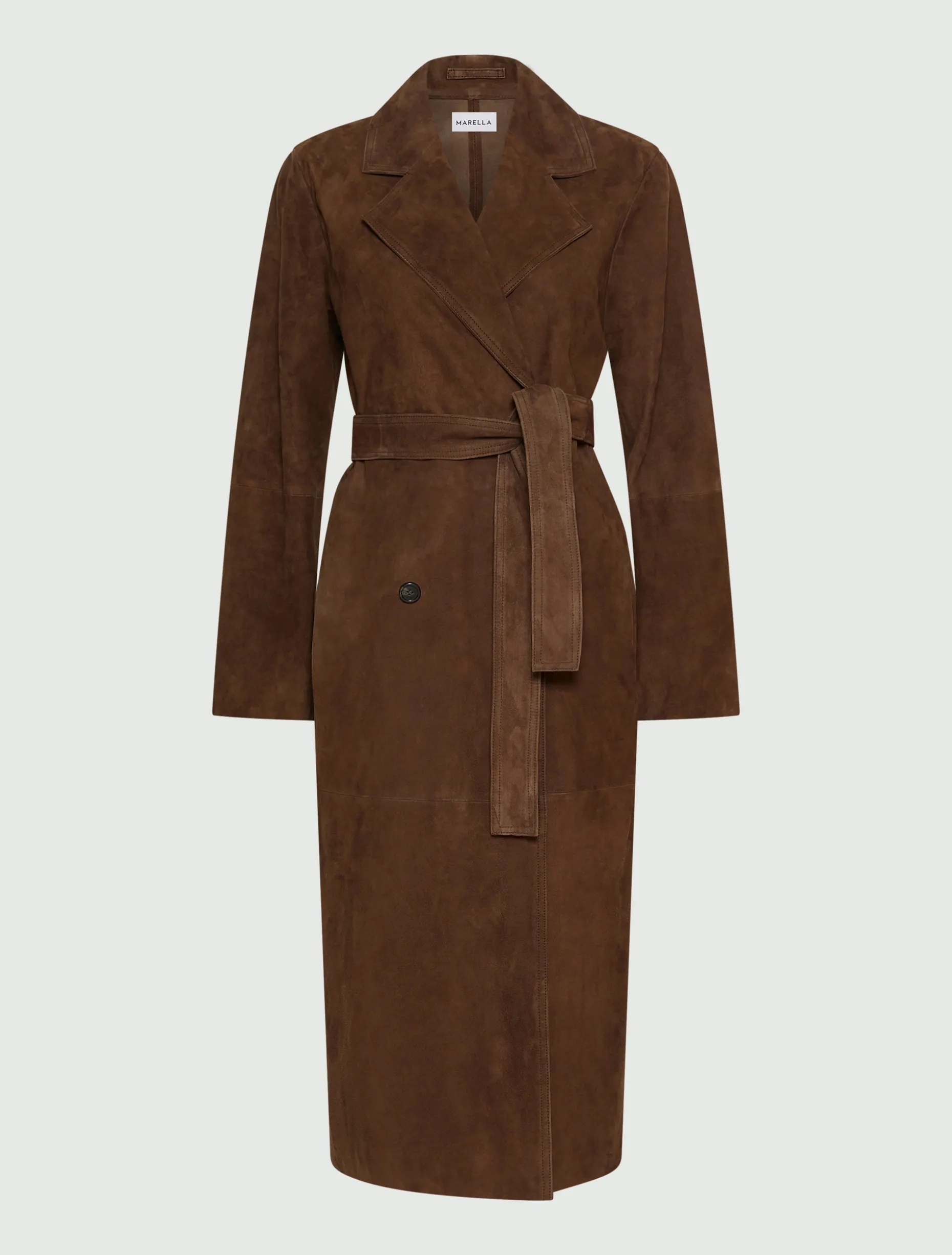 Trench in camoscio - MARRONE