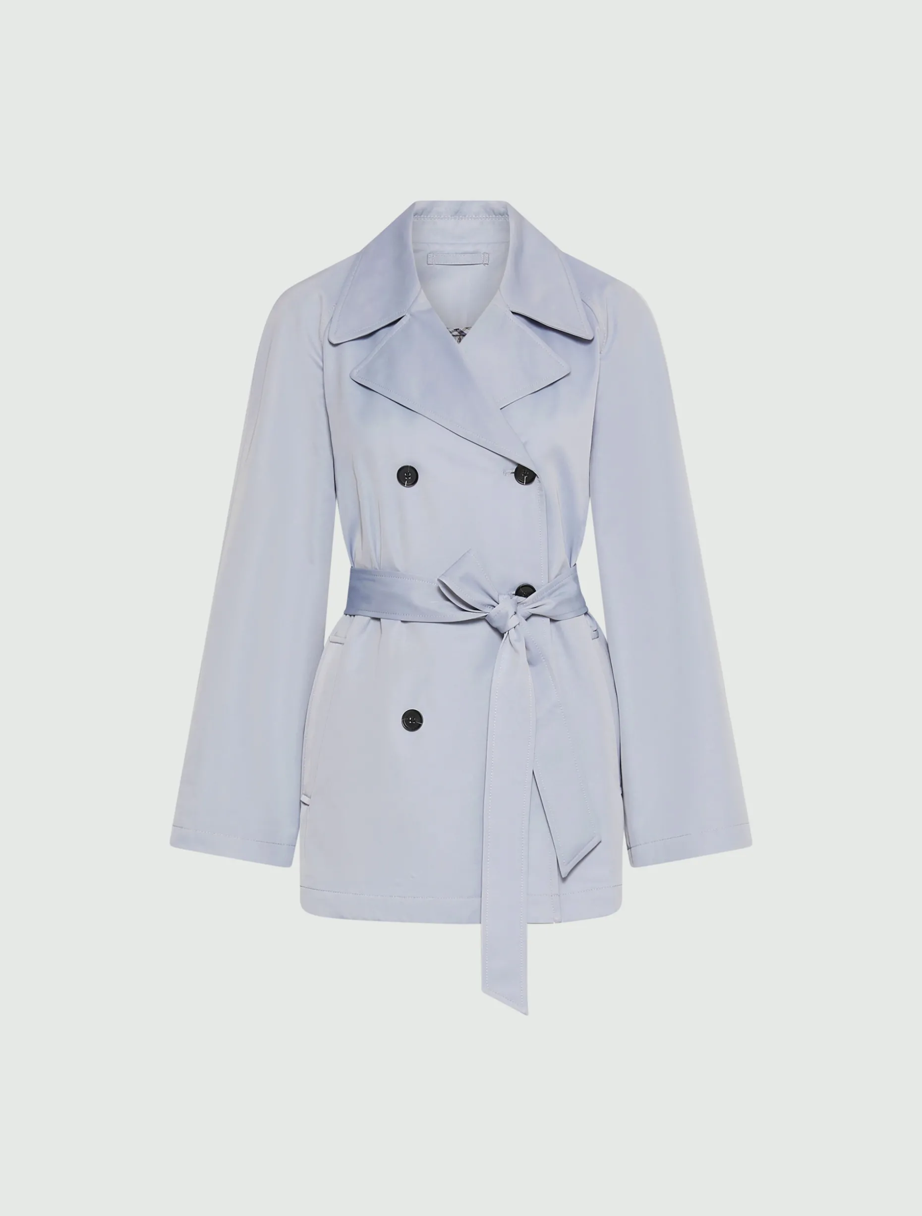 Trench in cotone tecnico - AZZURRO