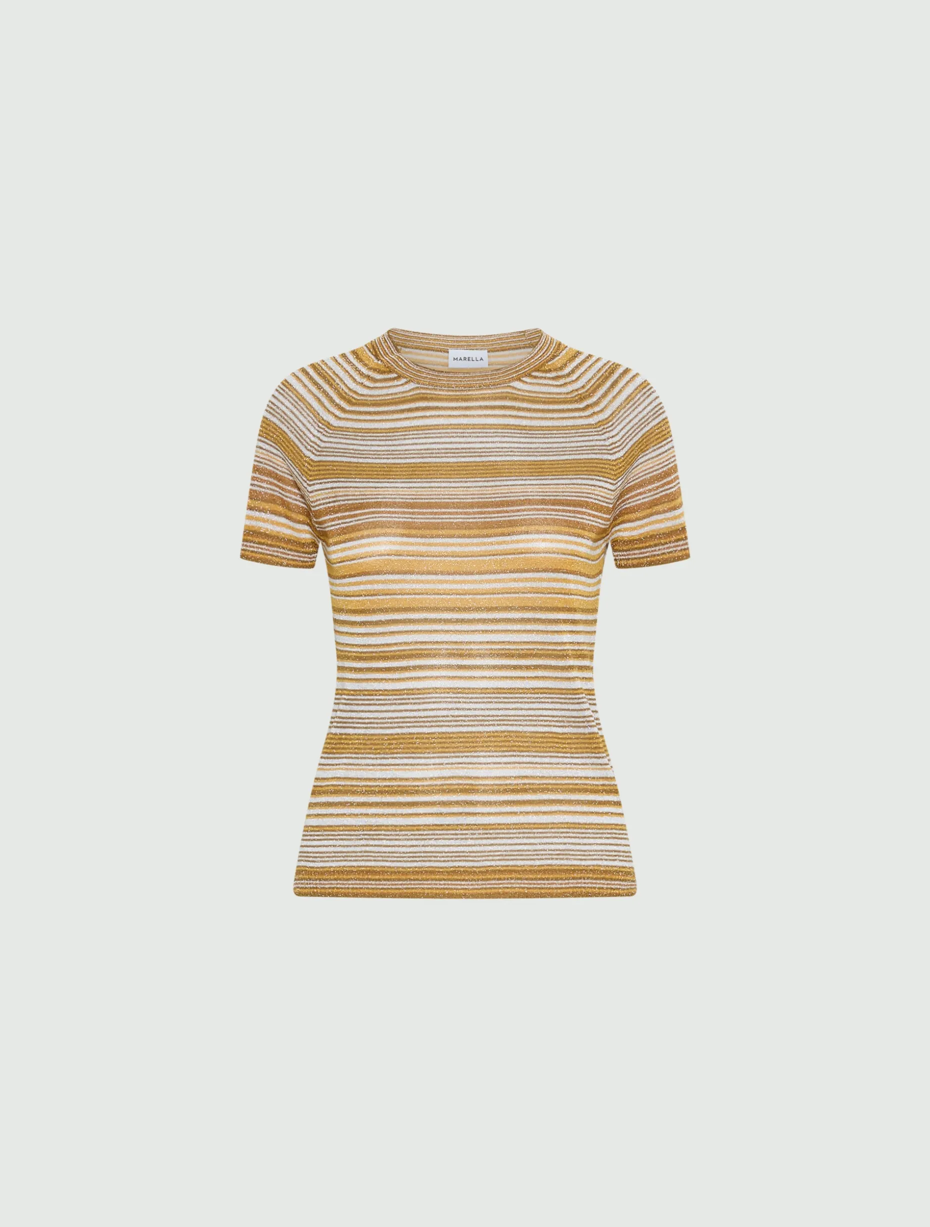 T-shirt con filo di lurex - ZAFFERANO