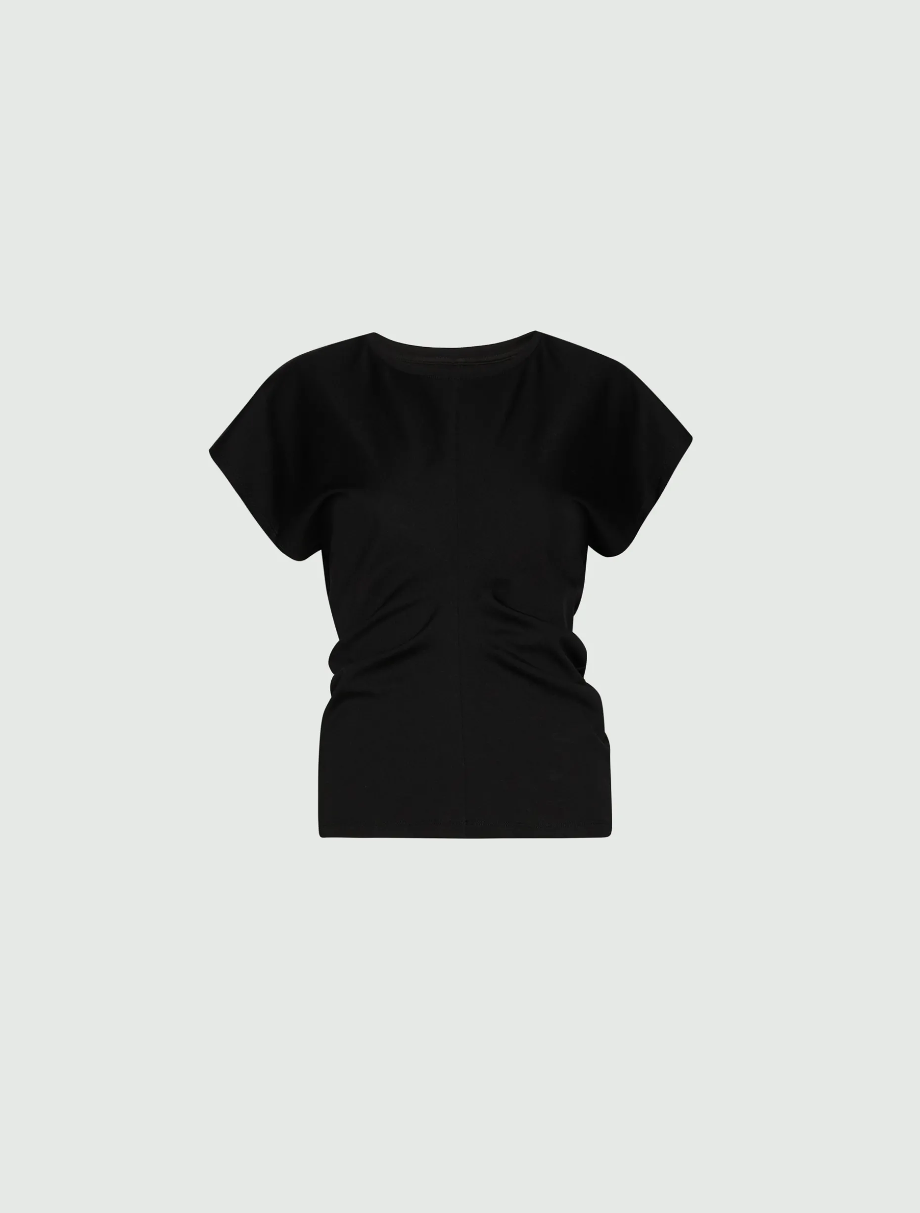 T-shirt in jersey punto Milano - NERO
