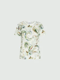 T-shirt in jersey stampato - BIANCO OTTICO