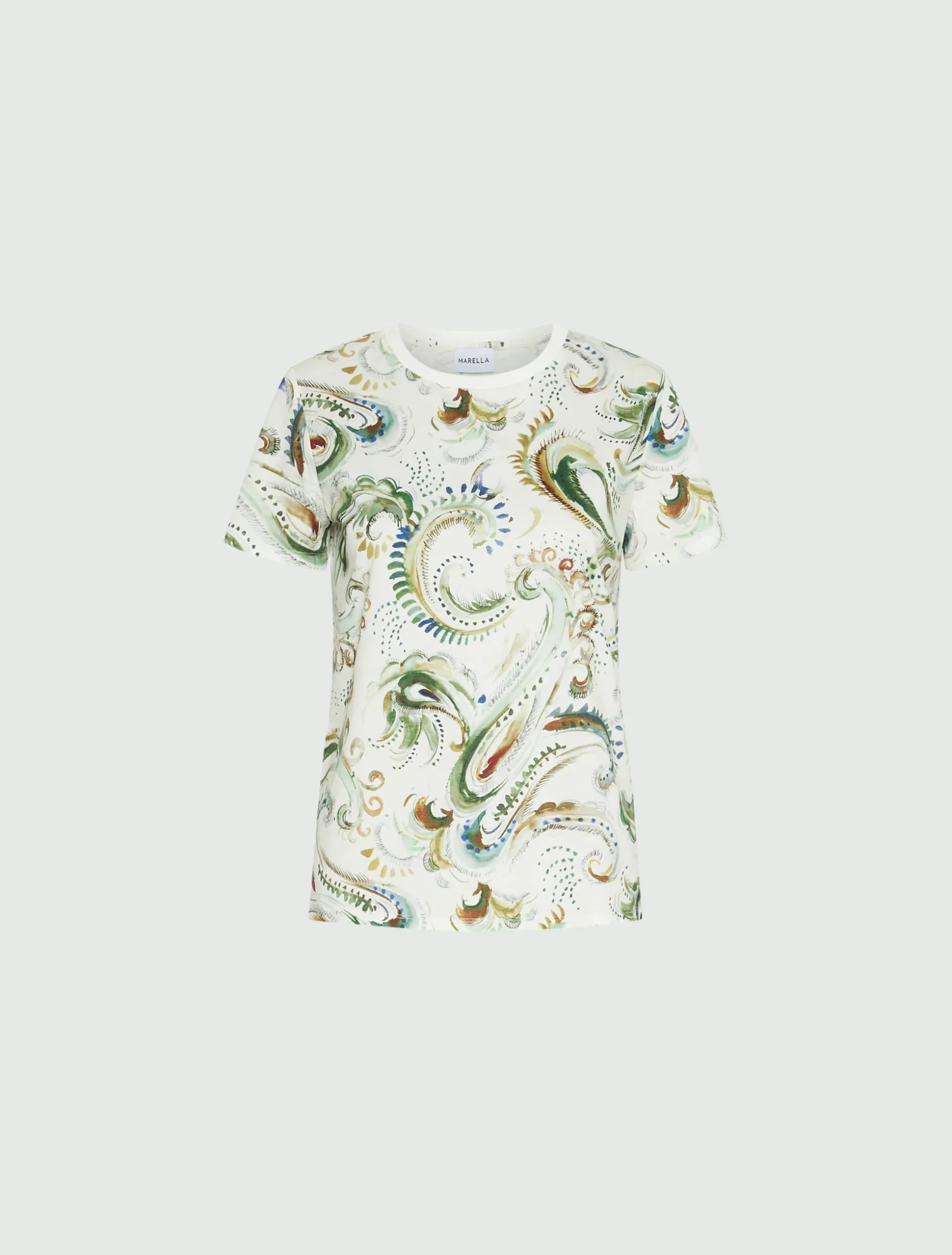 T-shirt in jersey stampato - BIANCO OTTICO
