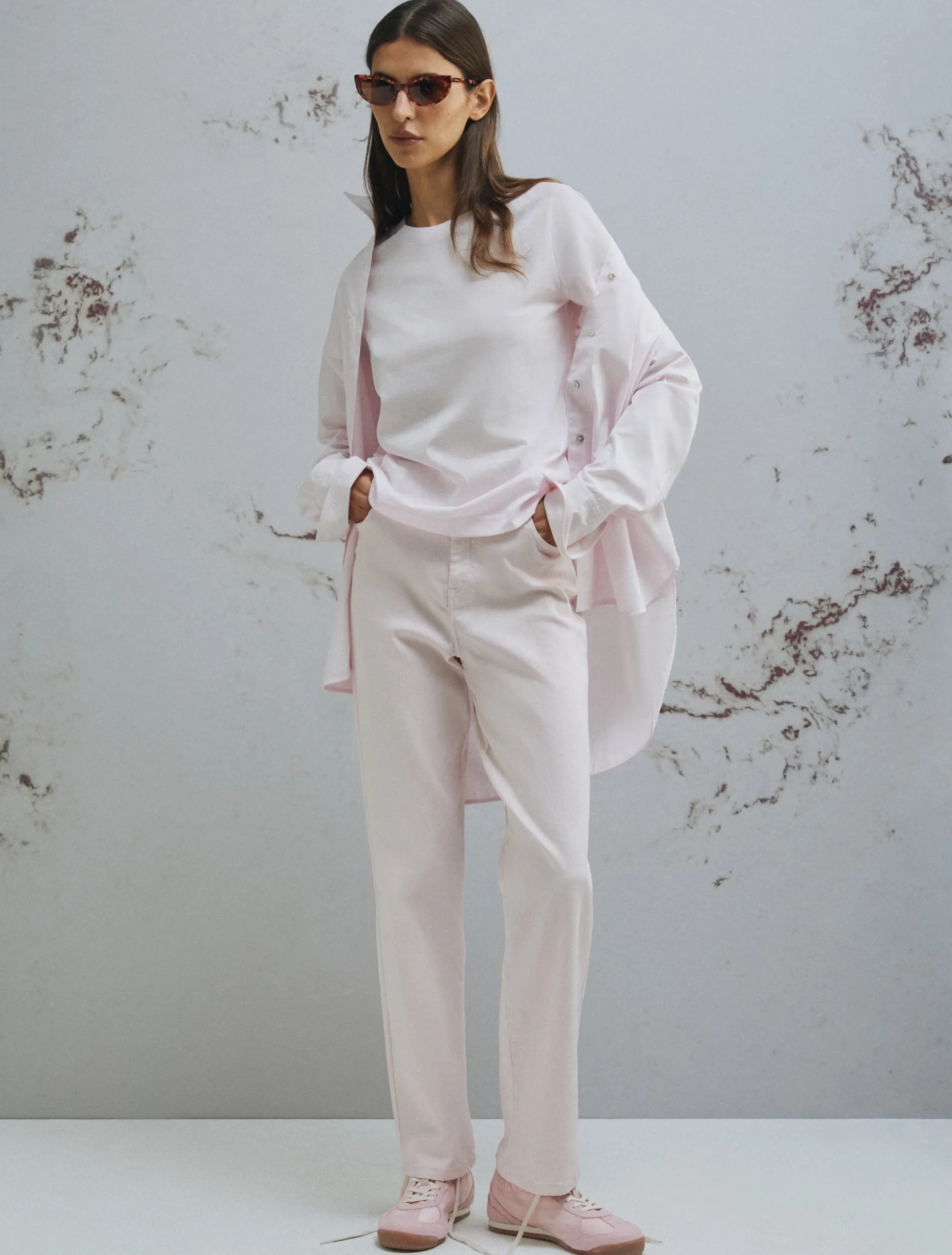 T-shirt in puro cotone - ROSA