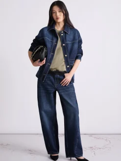 T-shirt in raso con pizzo - KAKI